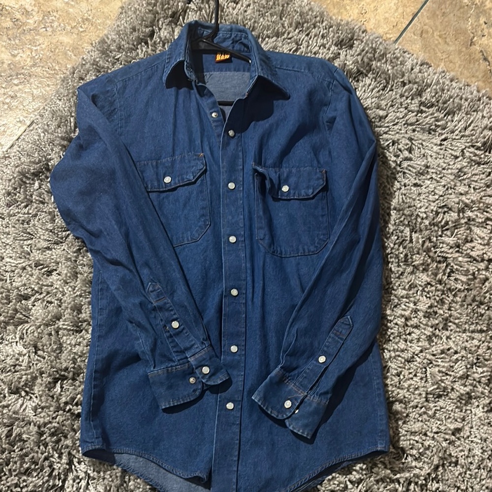 Blue Denim Long Sleeve Shirt